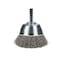 Forney Command PRO Cup Brush Crimped, 2-1/2 in x .008 in x 1/4 in Shank, Bulk 72270 - alternate 5